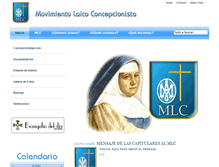 Tablet Screenshot of mlconcepcionistas.org